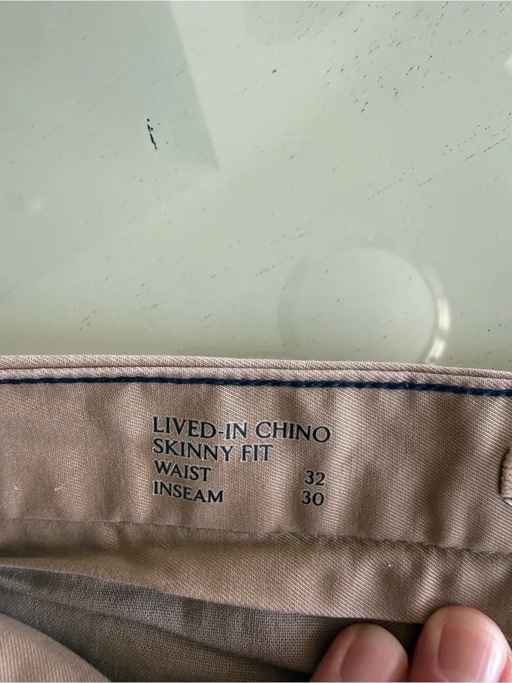 Banana Republic Men's Khaki Straight-Leg Chinos - Light Brown